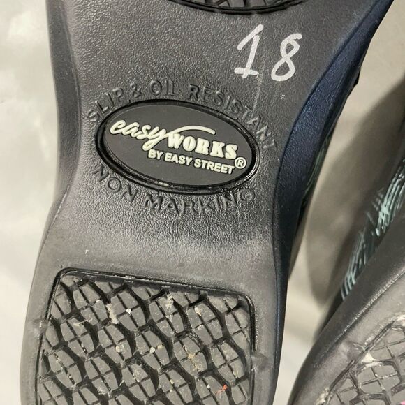 Easy Works Nurse Shoes 8M Women’s Black Slip Resistant Clogs Work Comfort unique - Picture 8 of 9